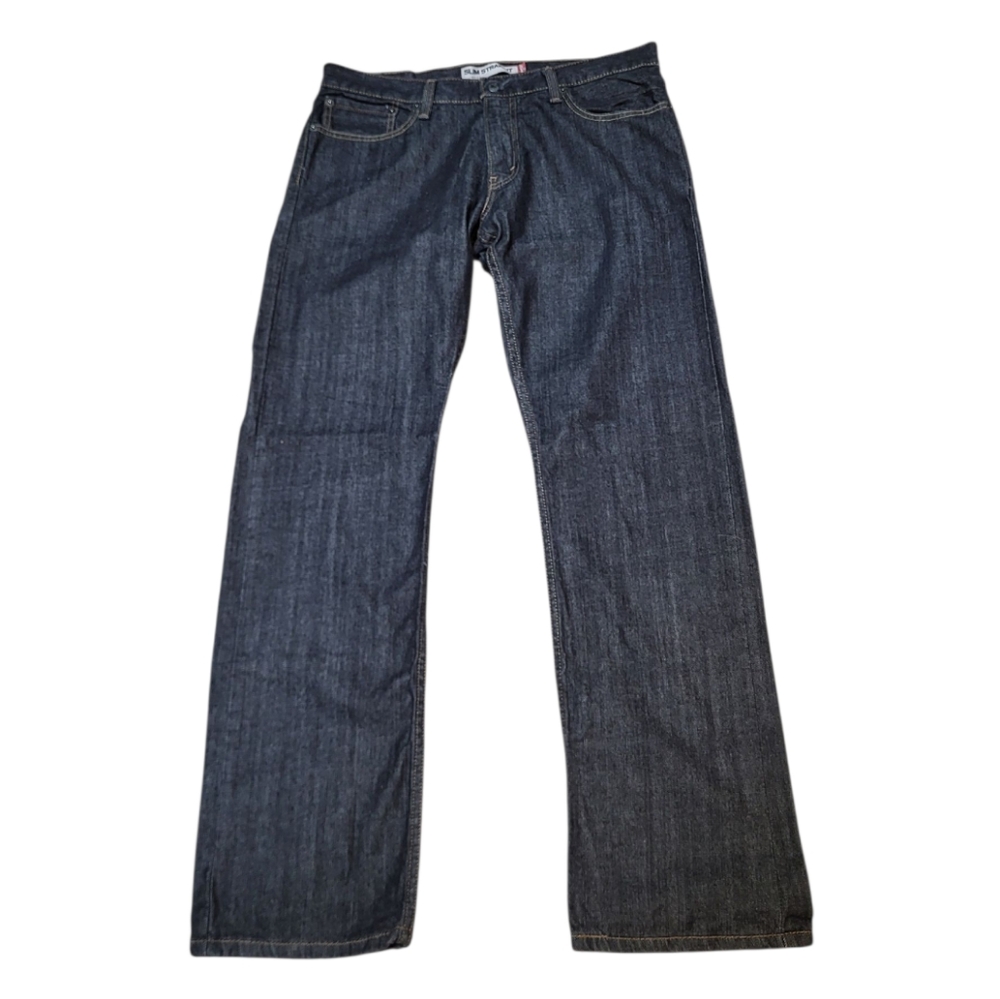 Levi's Men's 514 Slim Straight Jeans in Dark Wash - Size 34